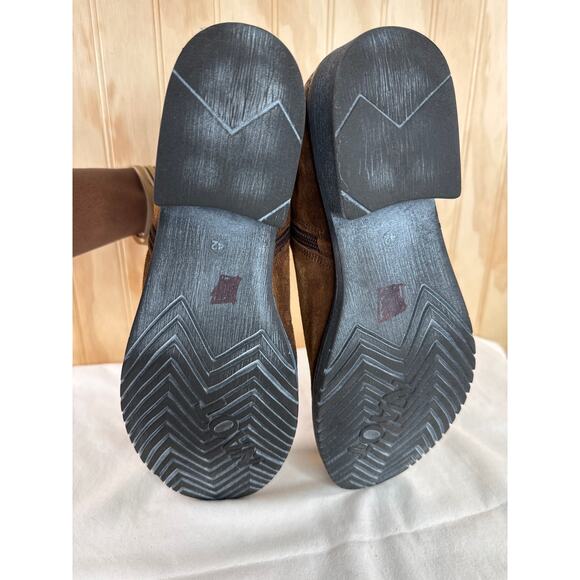 Naot Wander Bohemian Collection Brushed Seal Brown Leather Ankle Boots US 11 - Picture 6 of 13